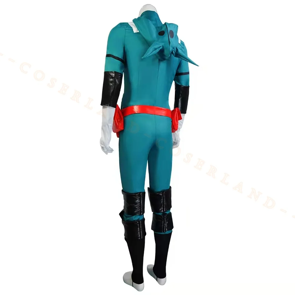Anime MHA Jumpsuit Midoriya Izuku My Hero Academia Cosplay Battle Suit Green Uniform Boku no Deku Carnival Halloween |