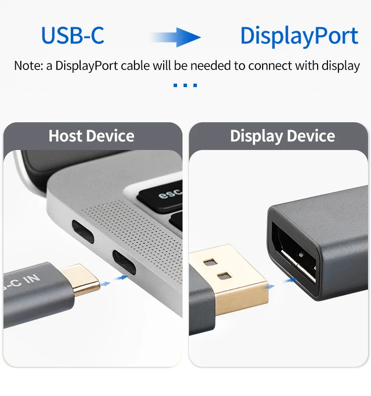 Адаптер USB C-DisplayPort 4K 60 Гц | Электроника