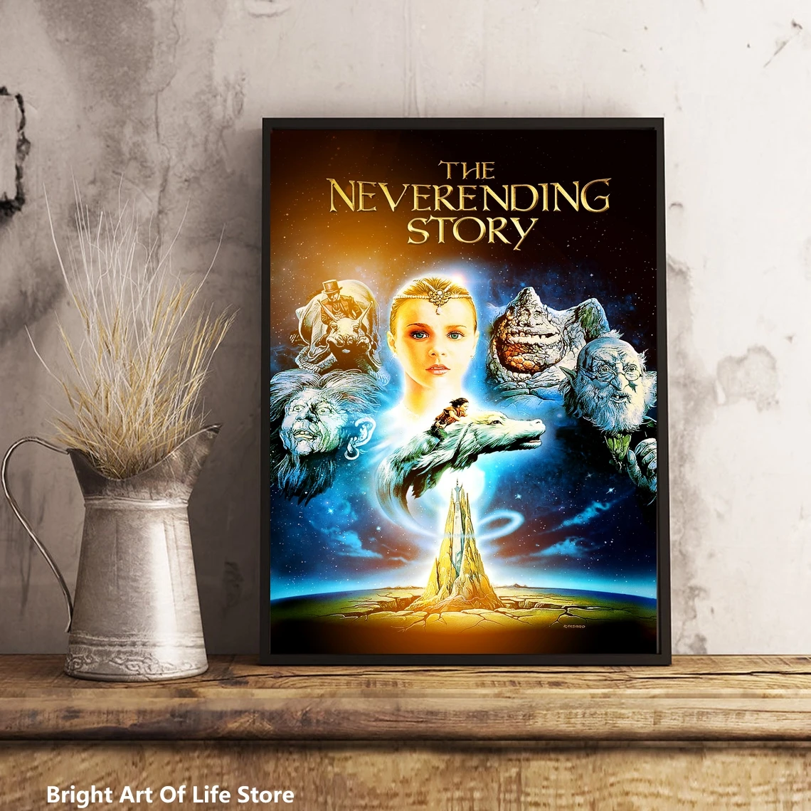 Постер фильма неистовая история (1984) Обложка со звездами фотопечать на холсте