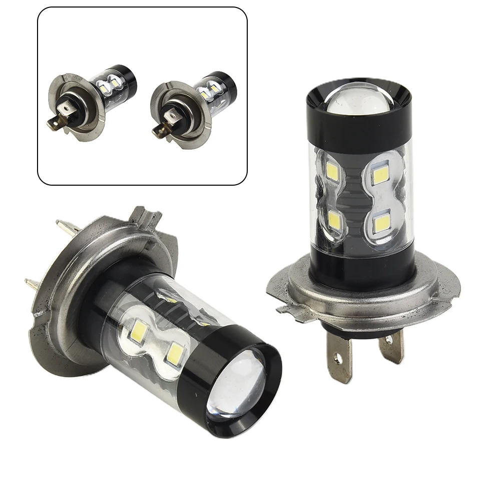 

2PCS H7 Fog Light Bulbs 160W High Power LED Lamp Headlight Fog Light Application Side Light Fog Light Daytime Running Light DRL