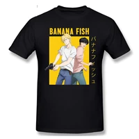 funny japan anime banana fish t shirt men manga unisex streetwear t shirt casual short sleeve tshirt homme hip hop top tees male