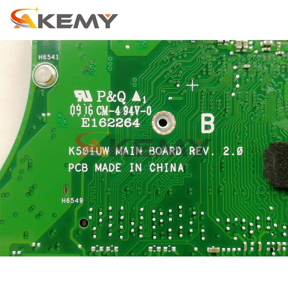 AKEMY K501UW For ASUS K501UXM K501UQ Original Mainboard 4G-RAM I5-6200U / I5-6198U GTX960M GTX950M-2GB |