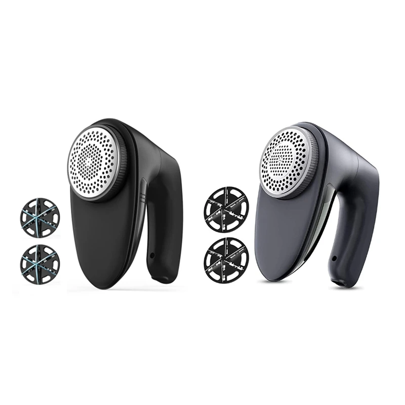 

Electric Lint Remover With 6-Leaf Blades Quickly Remove USB Fabric Shaver Sweater Shaver For Clothes Bedding Dark Grey