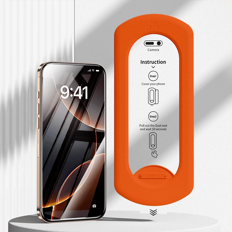 3 шт. защитных стекол HD для iPhone 13, 14, 15, 16, 17 Pro Max, Pro, 16 Plus, 17 Air, простая установка, защита от отпечатков пальцев (art.: 3920d96cf4aea) - 3920d96cf4aea
