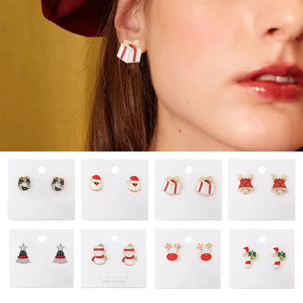 Домашний Санта-Клаус Лось Подвеска Рождественские подарки Серьги-гвоздики