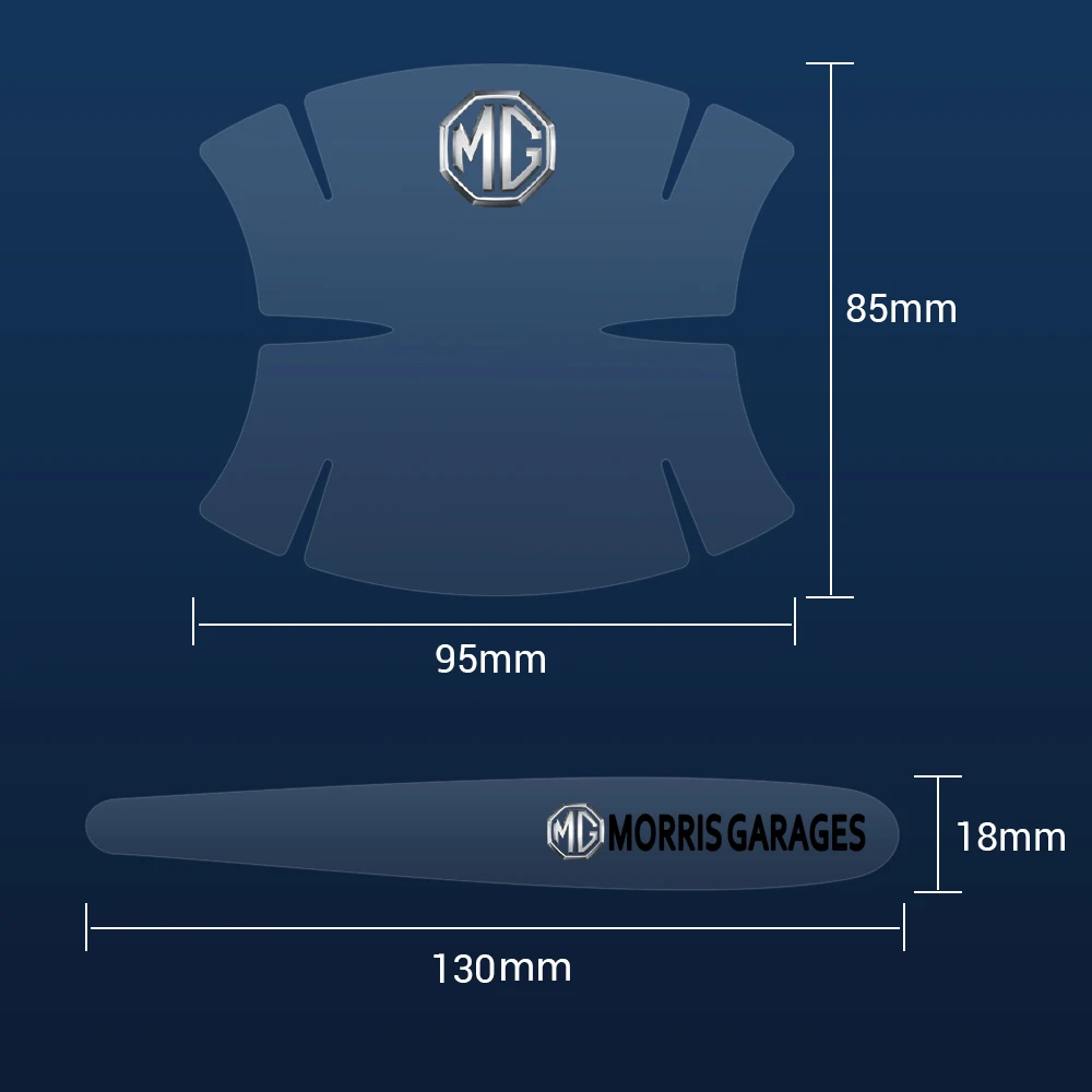 Фото 4/8 шт., защитная пленка для дверных ручек автомобиля, защитная пленка для MG MORRIS GARAGES ZS GS MG3 MG5 MG6 MG7 Cyberster Trophy №4