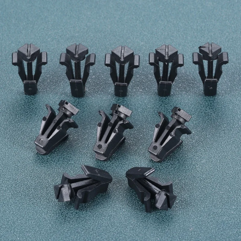 Черные автомобильные клипсы, фиксаторы радиатора для Nissan, нейлоновые крепежи, аксессуары для салона автомобиля 76882-0M060 768820M060, 20 шт./партия