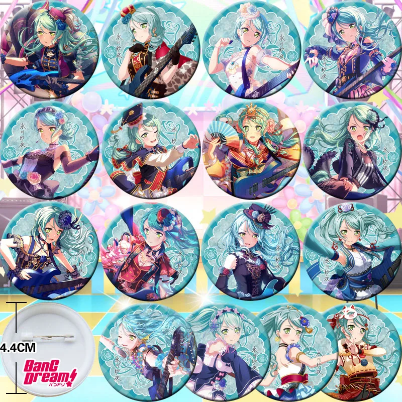 

BanG Dream peripheral platinum phosphorus glacier Saya Minato Tomohina Imai Risa badge pin badge
