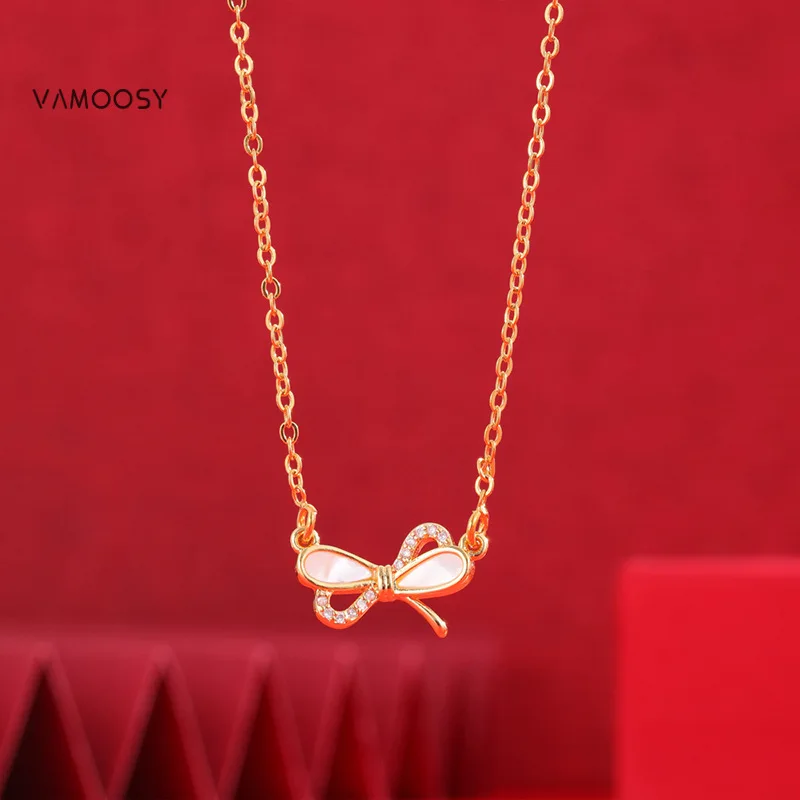 Dainty Gold Color Evil Eye Necklaces for Women Trendy Shell Fishtail Pendant 45cm Short Chains Austrian Zircon Choker Her Gifts