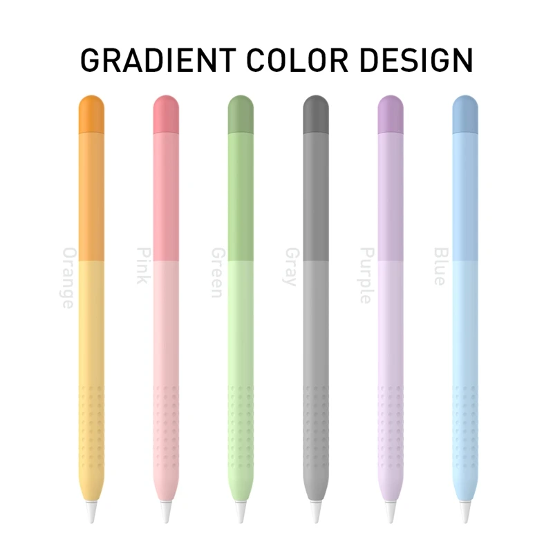 

Silicone Protective Sleeve for Apple 1st Generation Touch Pen Rainbow Gradient Color Silicone Pen Case