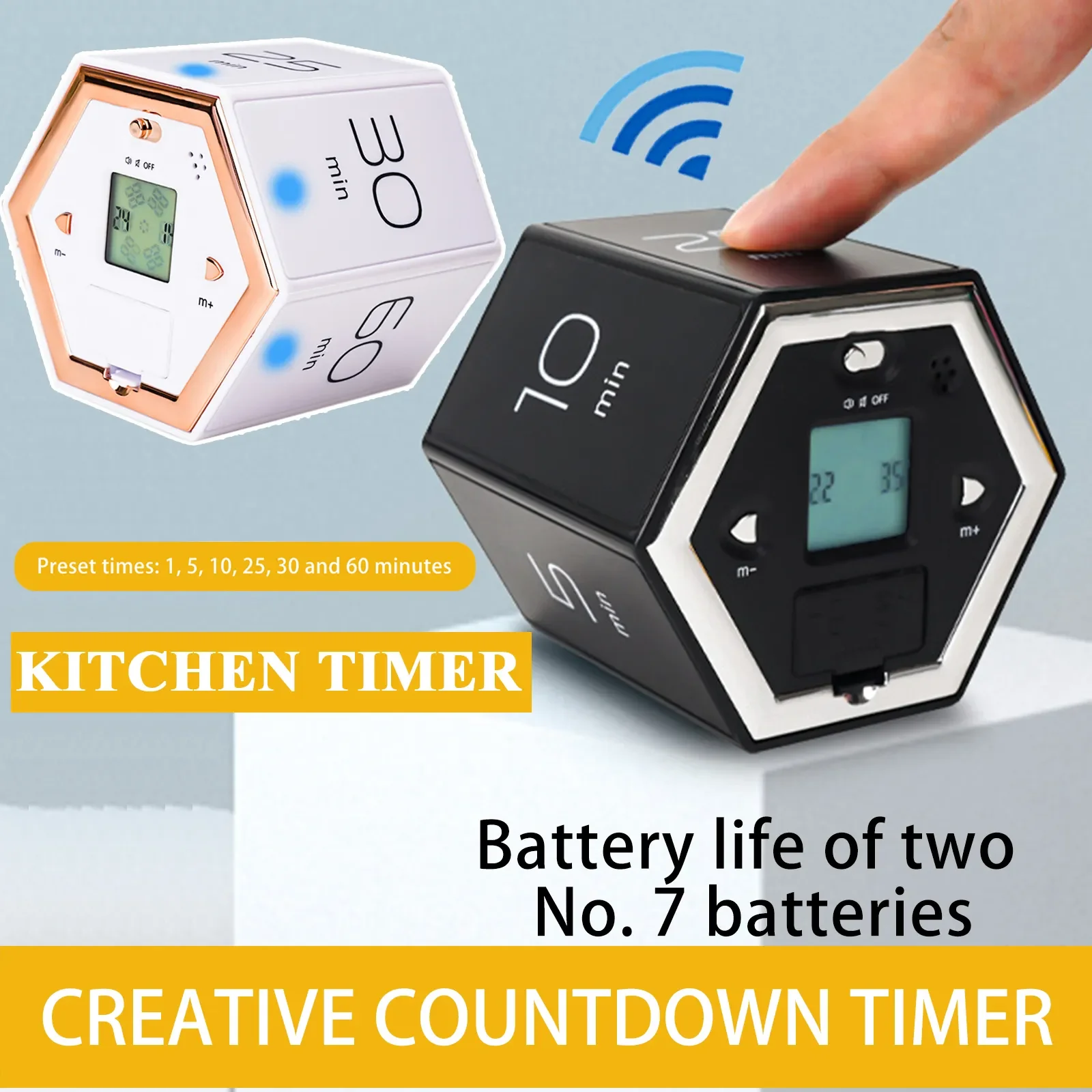 

Timer Stopwatch Shower/Cooking YouTube-Ticktime Electronic LED Kitchen For Digital Magnetic Timer Study Pomodoro Alarm Digital