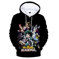 cartoon anime my hero academia 3d print womenmenchildrens hoodies sweatshirts fashion kids spring autumn loose cosplay jacket