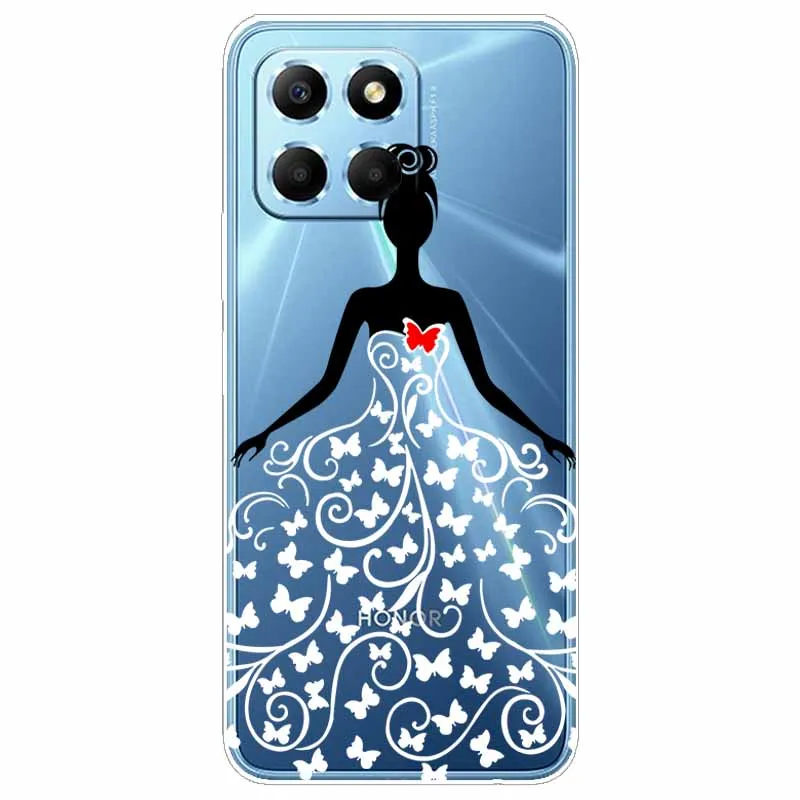 Чехол для Honor X8a X7a прозрачный мягкий силиконовый чехол из ТПУ Huawei XA8 чехлы