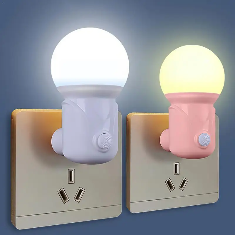 

Светодиодная Ночная лампа с регулировкой яркости, ЕС, США, милый светодиодный ночсветильник для ухода за ребенком, светодиодсветильник под...