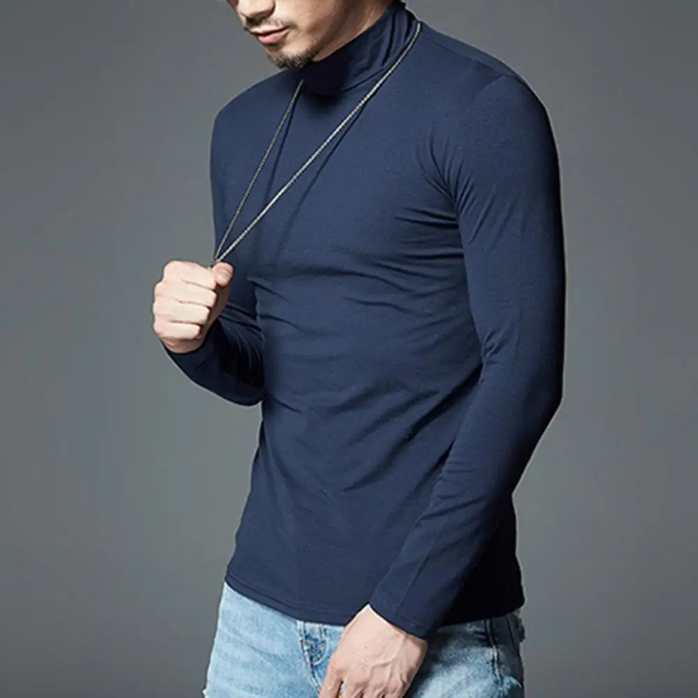 

Модная простая повседневная однотонная Базовая футболка пуловер Топ термостойкий теплый