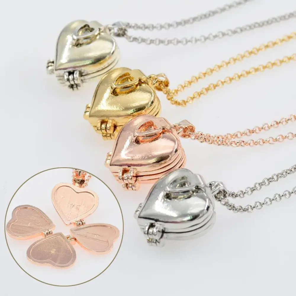 Модное ожерелье-медальон с фотографией кулон в форме сердца ювелирные изделия