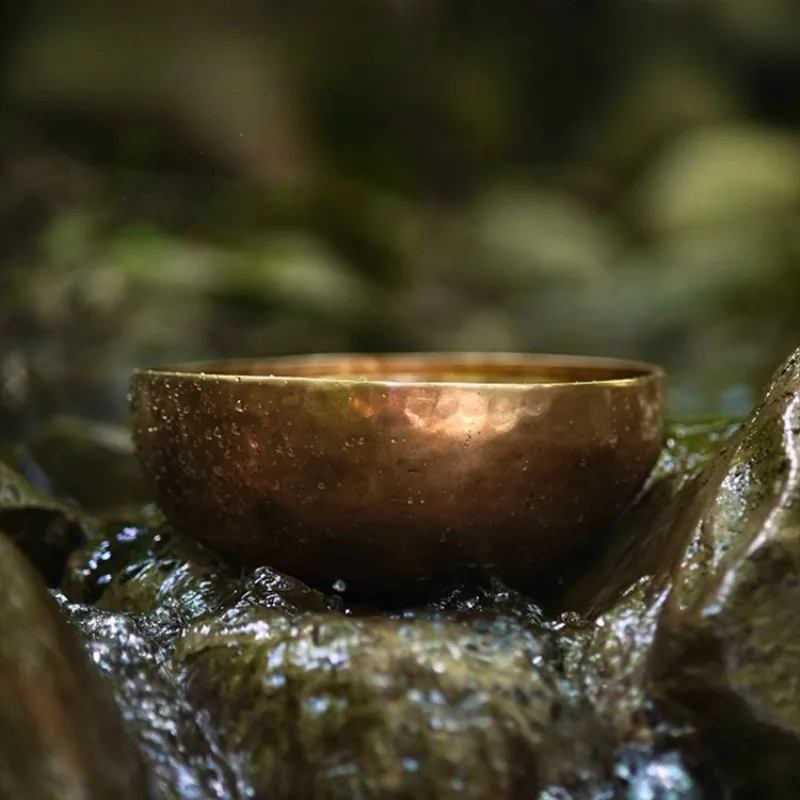 Непальская звуковая чаша ручной работы Будды медная музыкальная терапия