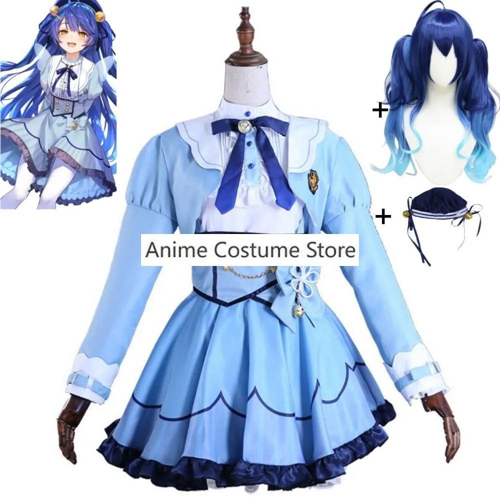 YouTuber VTuber NIJISANJI vпечень Amamiya Kokoro косплей костюм парик шляпа аниме Сексуальное