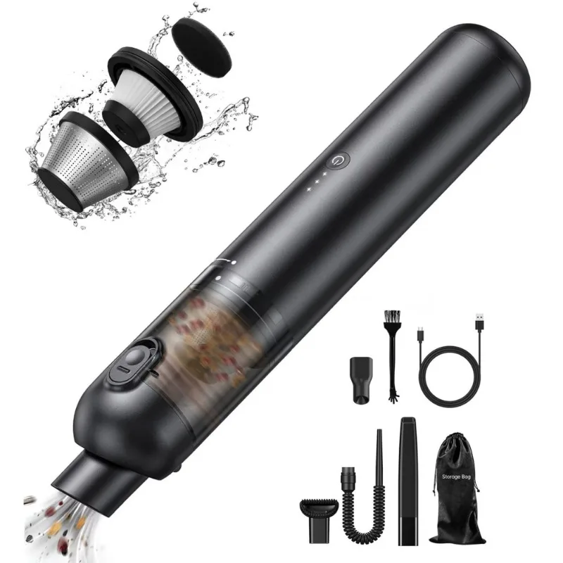 

Moosoo Mini Handheld Vacuum, 16000pa Strong Powerful Car Vacuum, Ultra Lightweight Portable Hand Vacuum