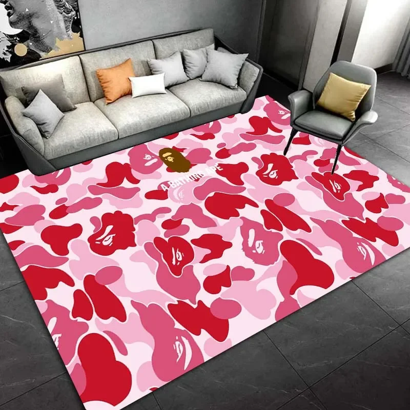 3D ковер для гостиной B-bape коврик прихожей ванной и кухни нескользящий домашний