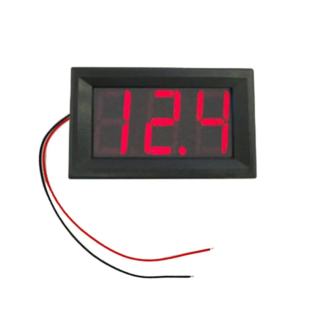 

DC4.5V-30.0V 0.56in 2 Wire LED Digital Display Voltmeter Electric Voltage Meter Volt Tester for Auto Battery Car Motorcycle Sale
