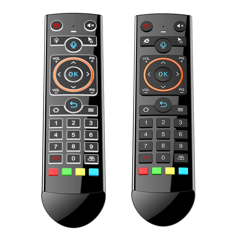 

Q2 Backlight Gyroscope Wireless Air Mouse IR Learning 2.4GHz RF Smart Voice Remote Control for TOX1 Android TV Box vs G20S PRO