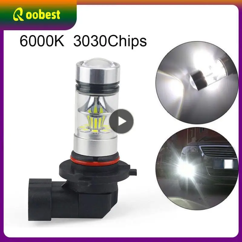 

1/Car Fog Light Bulbs H10 9145 H11 H8 9005 HB3 9006 HB4 100W 1200LM For Car Driving Running Lamp Auto Led Lights 12V 24V