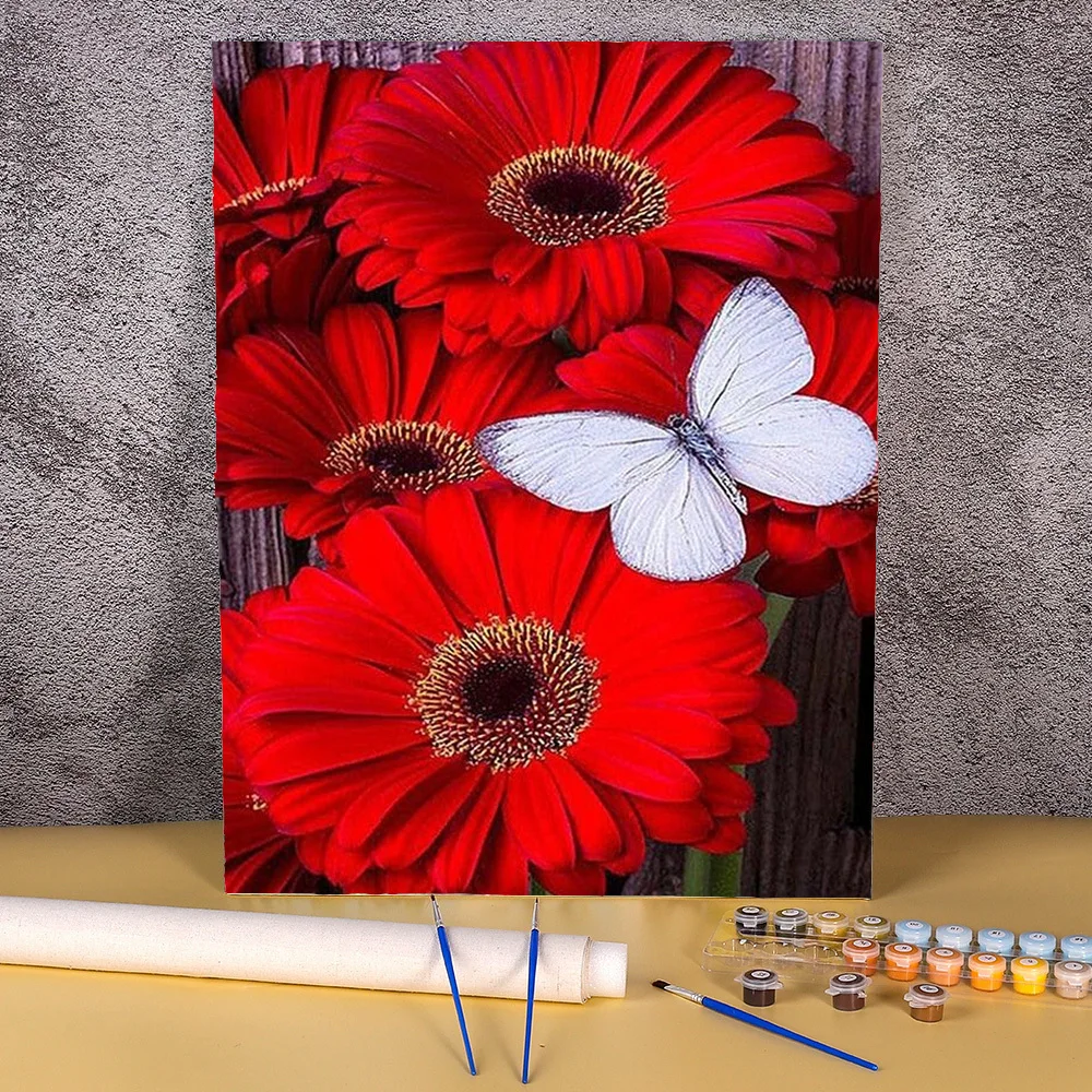 Набор для рисования по номерам на холсте без рамки