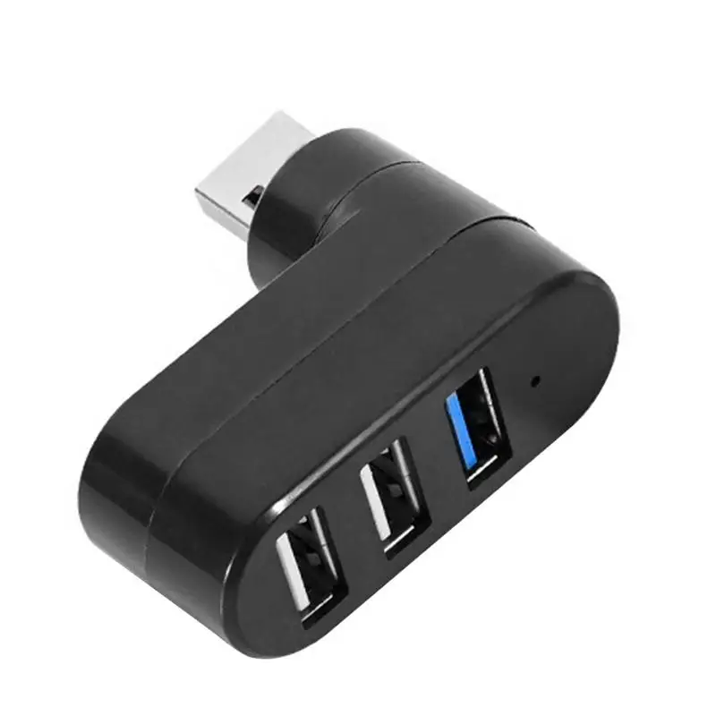 

Small USB Hub 3 Port High Speed Splitter Compact 90 /180 Degree Rotatable Hub Dock For PC Laptop Notebook And Multiple Devices