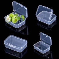 mini plastic box rectangular box translucent box packing box storage box dustproof durable strong jewelry storage case container