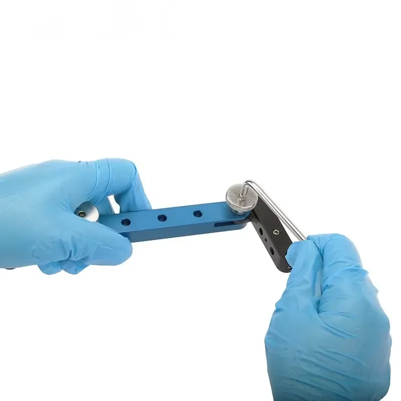 Фото Набор для фиксации пластин TPLO Dafinki Vet Instruments: шаблон TPLO из алюминия и нержавеющей стали, сертифицированный CE №4