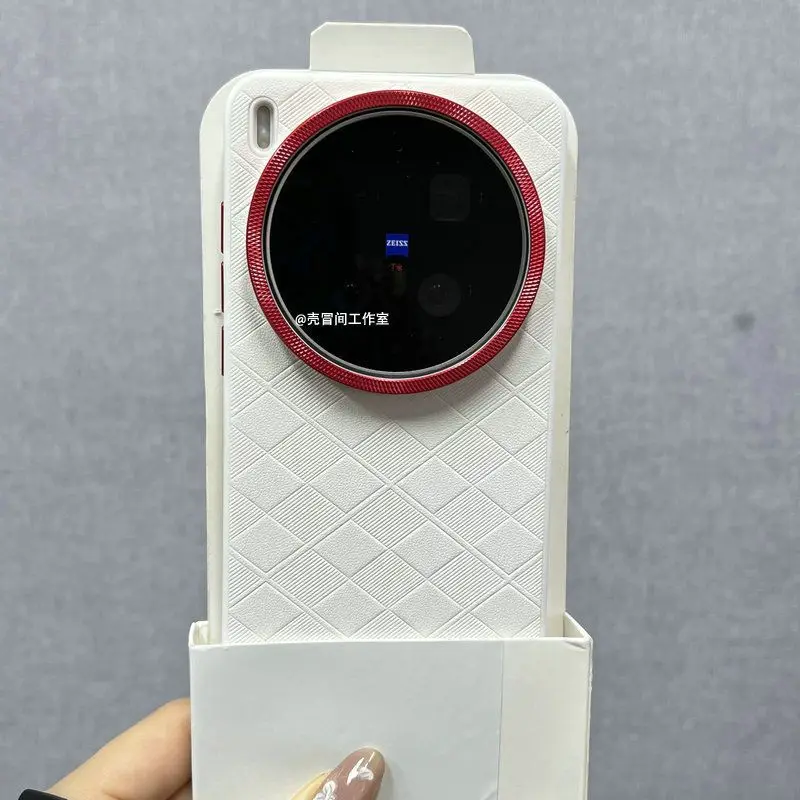 Фото Чехол для Vivo X300 Pro, X200 Ultra, X200 Pro Mini: модный чехол с сетчатой текстурой из искусственной кожи и силикона, противоударный бампер №2
