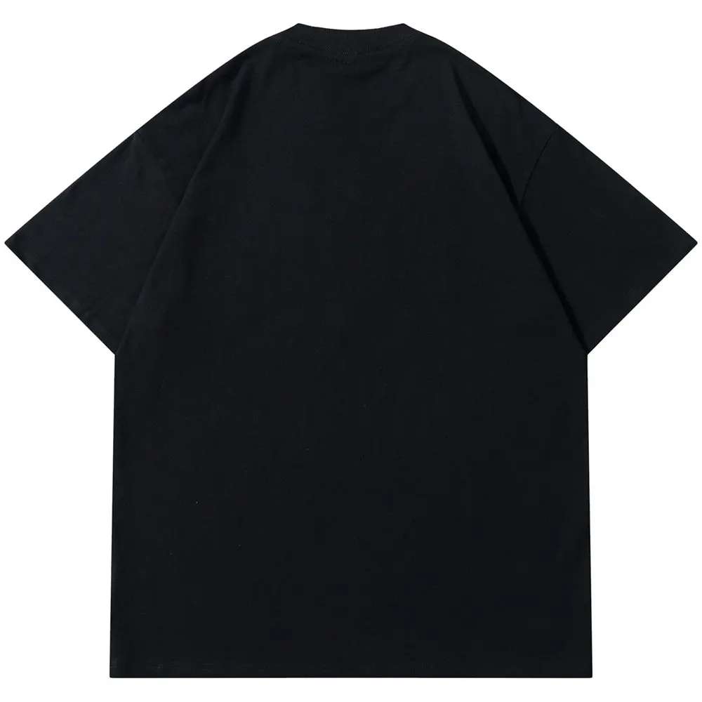 Футболка мужская с забавными буквами и принтом гамбургеров хлопковый топ