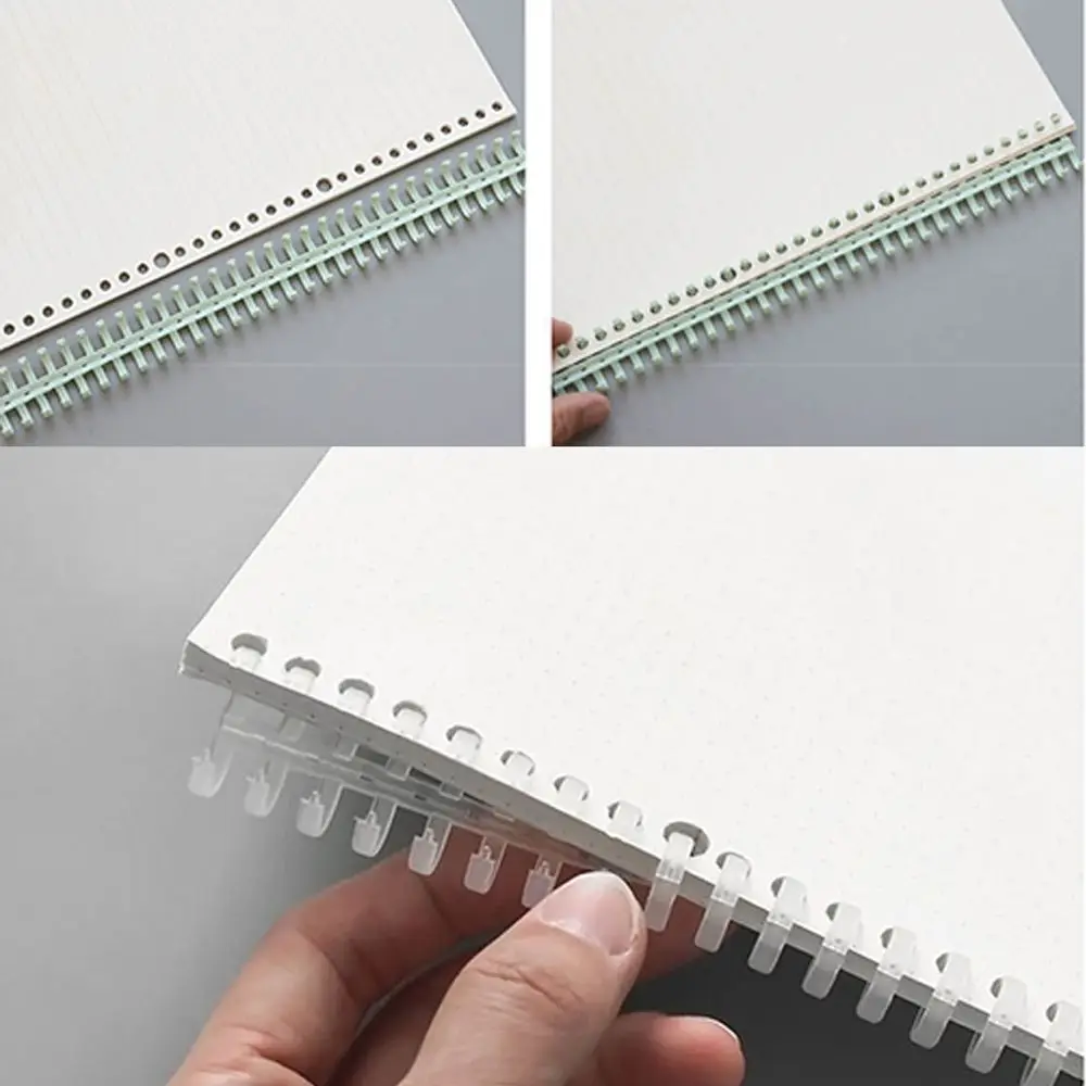 Зажимы расчески для переплета принадлежности ноутбуков 30 отверстий круги кольцо