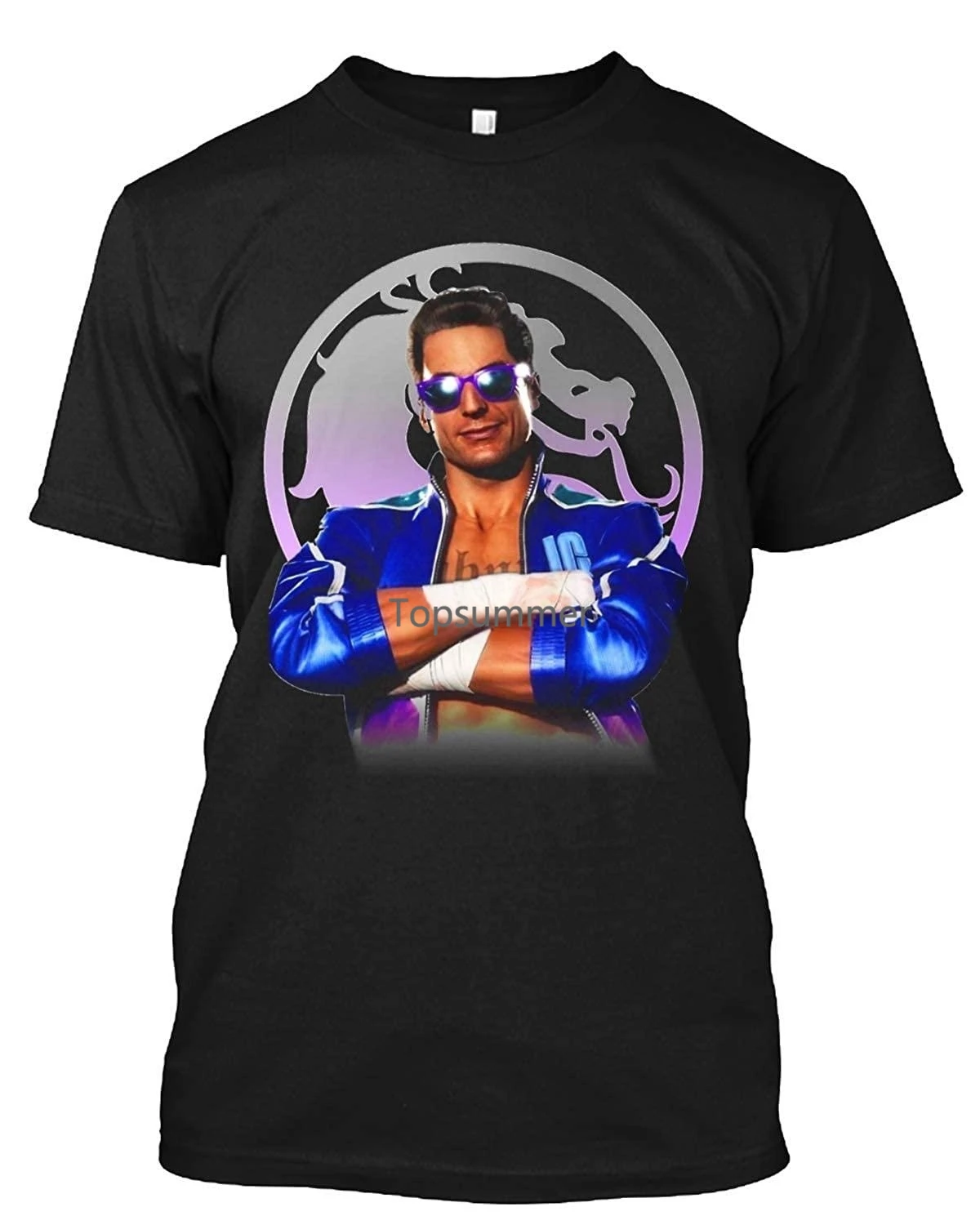 

Dorysuha Johnny Cage Mortal Kombat Scorpion Johnny Cage Get Over Here Finish Him T Shirt Gift Tee For Men Women
