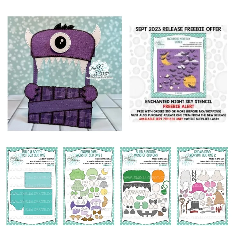 Monste Halloweenr ведьма забавная тыква металлические трафареты силиконовые штампы