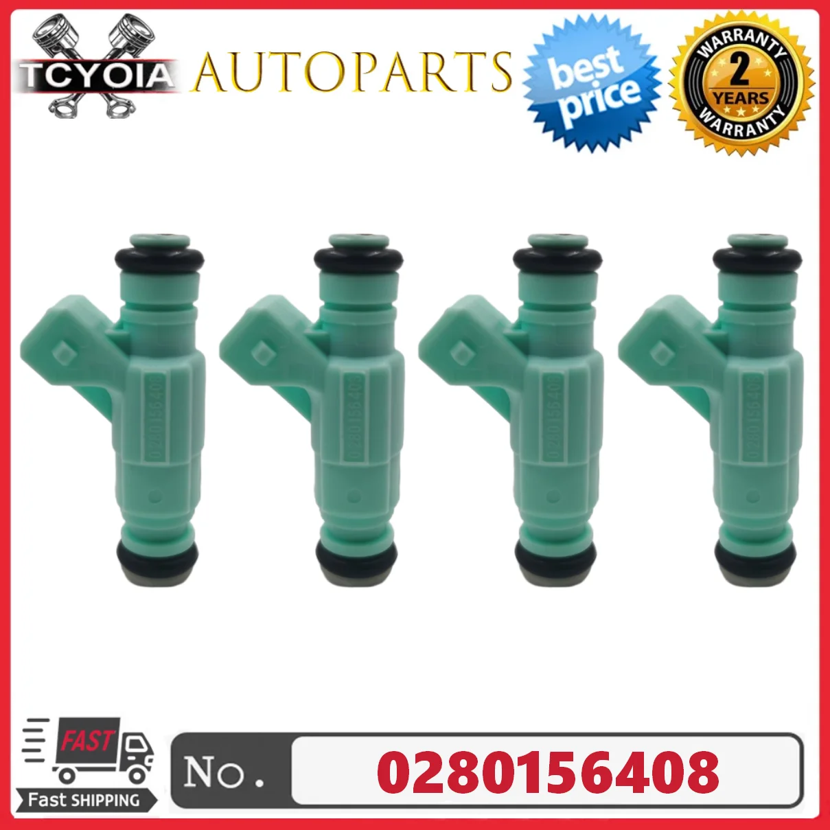Фото 4 шт./лот топливные форсунки 0280156408 9S4G-AA для Ford Ka 1.0 Rocan №1