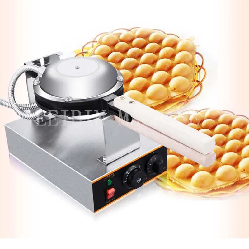 

110V/220V Electric Chinese Egg Bubble Waffle Maker Eggettes Puff Cake Iron HongKong Egg Muffin Machine Oven Non-stick Plate