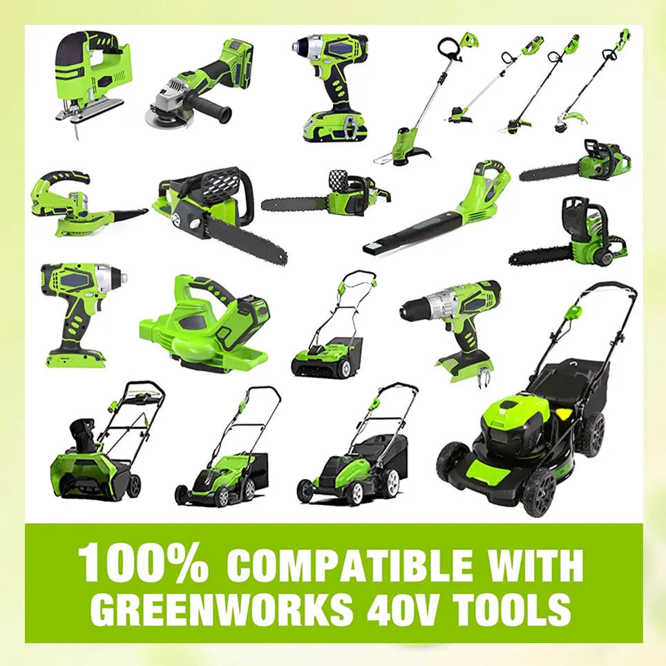 

2022 6000mAh G-MAX 40V li-ion Сменный аккумулятор для GreenWorks 20262 29302 29463 20292 20302 20672 20202 аккумуляторная батарея