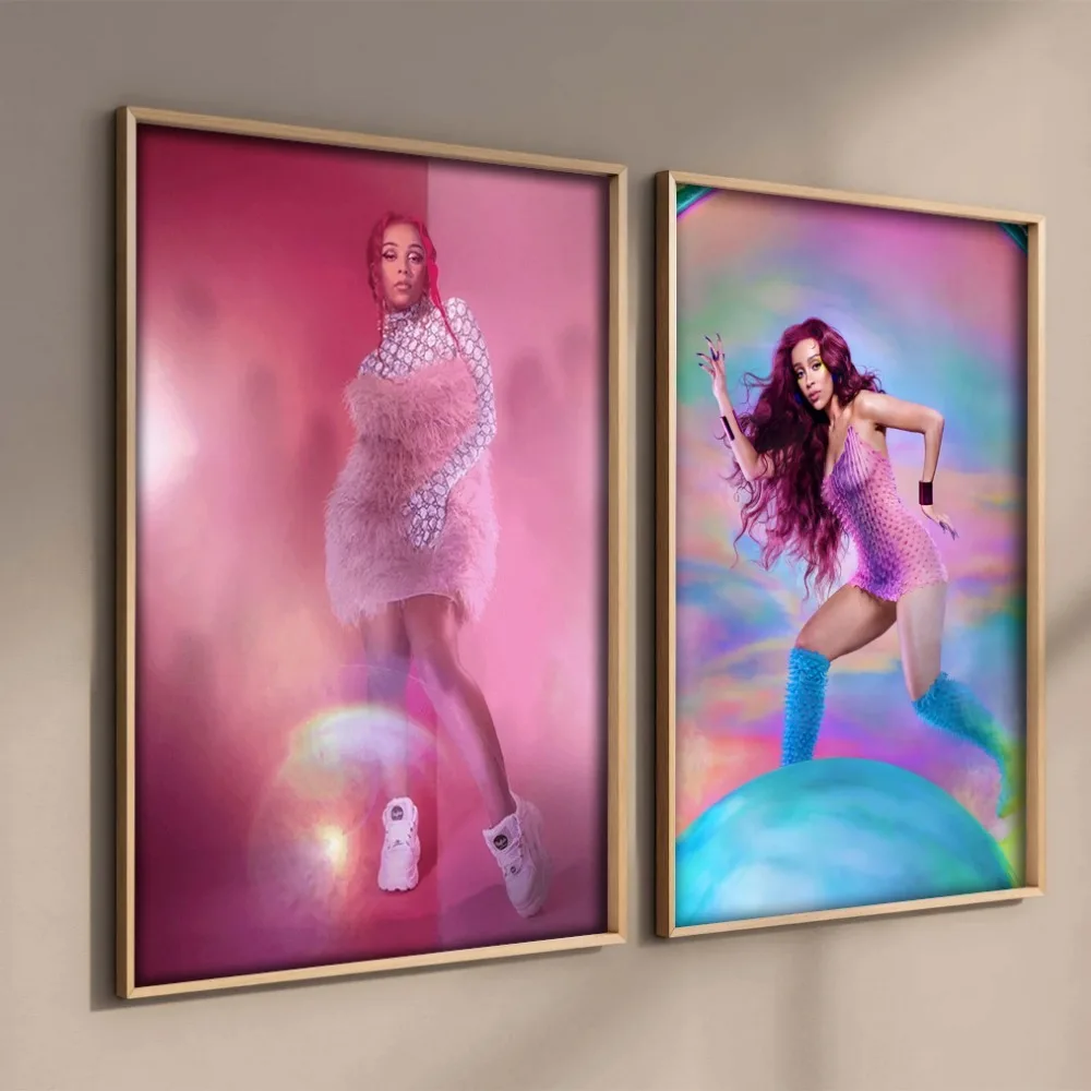 Абстрактный постер с изображением кота и певицы Дзима обложка альбома в