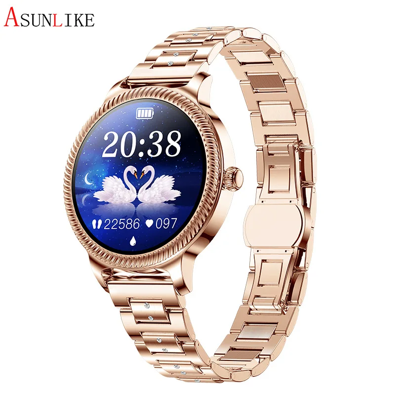 

Top selling AK38 Three Steel Belt 1.09 Inch IPS 240*240 Screen Fashion Sport Smart Watch