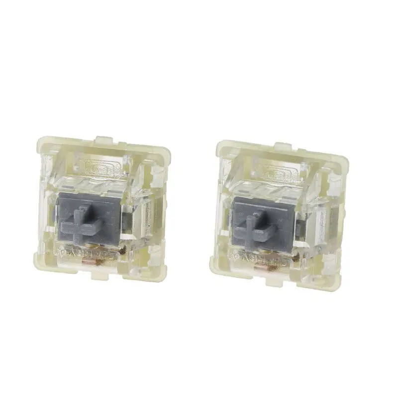 

2 Pieces 3Pin RGB LED Silent Linear for Custom Backlit Mechanical Keyboard Silver Color