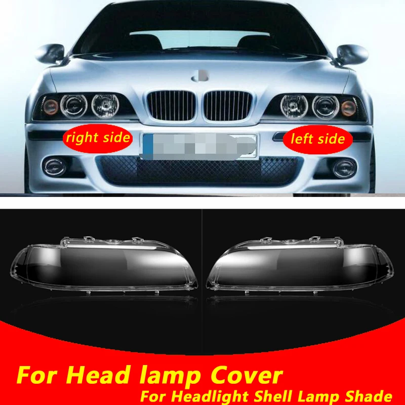 Use For BMW E39 2000-2003 5 series 525 530 Transparent Headlamp Cover Lamp Shade Front Headlight Shell Lampshade Lens shell Use For BMW E39 2000-2003 5 series 525 530 Transparent Headlamp Cover Lamp Shade Front Headlight Shell Lampshade Lens shell