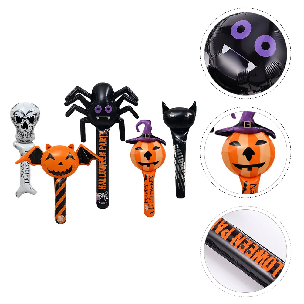 

5pcs Inflatable Sticks Durable Good Handheld Air Sticks Decoration Inflatable Sticks