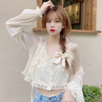 sunscreen clothes womens summer thin cardigan suspender with small blouse shawl outdoor breathable versatile fairy coat
