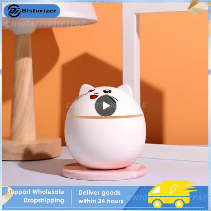 

1~10PCS 300ml Air Humidifier Cartoon Air Purifier Steam Humidifie Furniture Supplies Mini Humidifier 1w Humidification