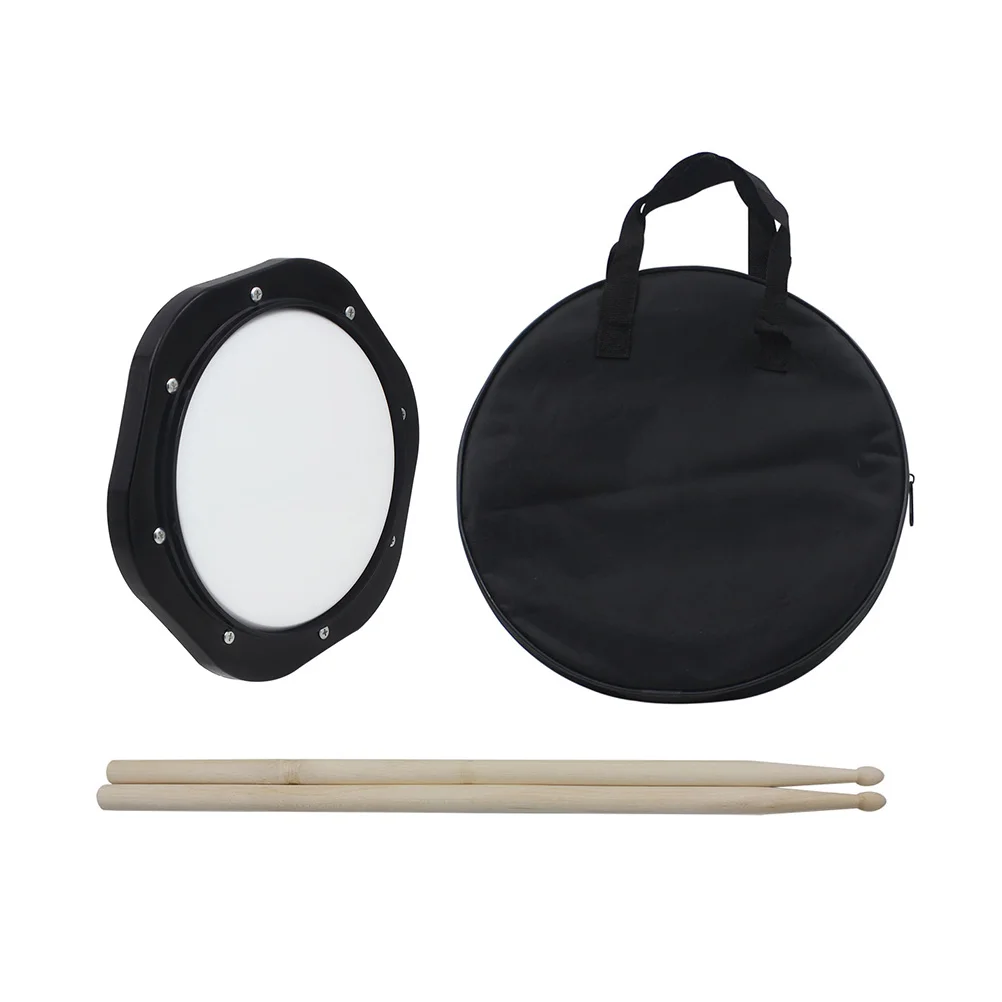 

Drum Pad Practice Dumb 10 Silent Inchsticks Carrying Portable Beginnerstunable Wooden Drumming Snare Practical Bag