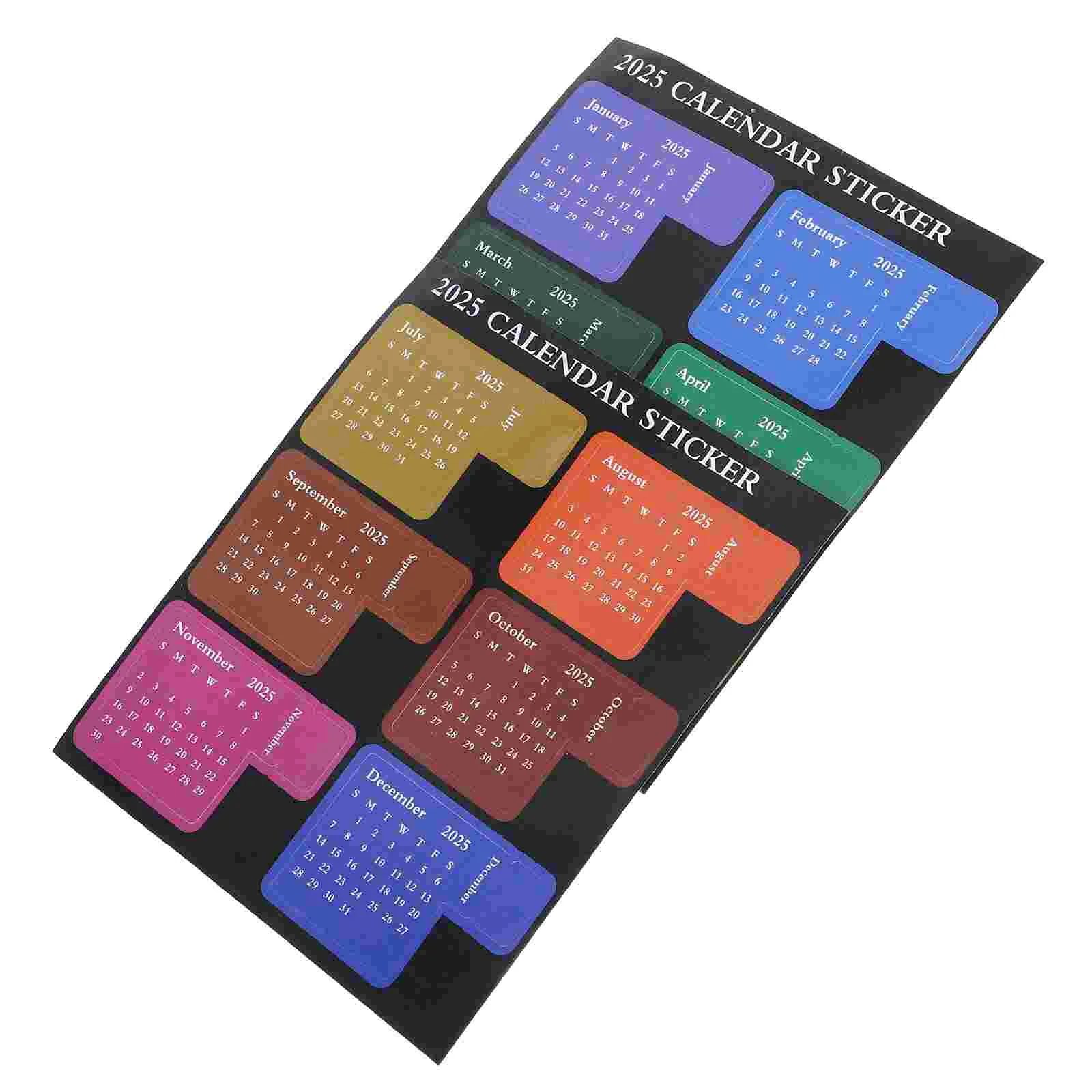 Записная книжка 2025 индексный пост бытовой планировщик наклейки календарь