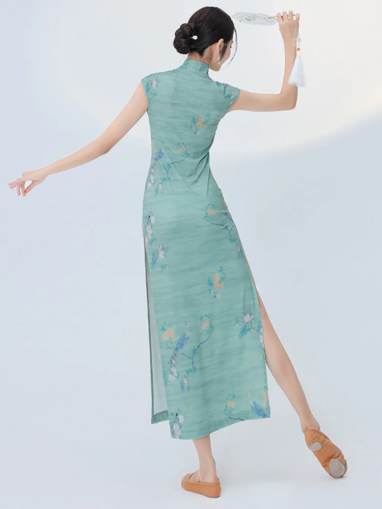 Платье для современных латинских танцев с принтом женское платье вальса Новинка