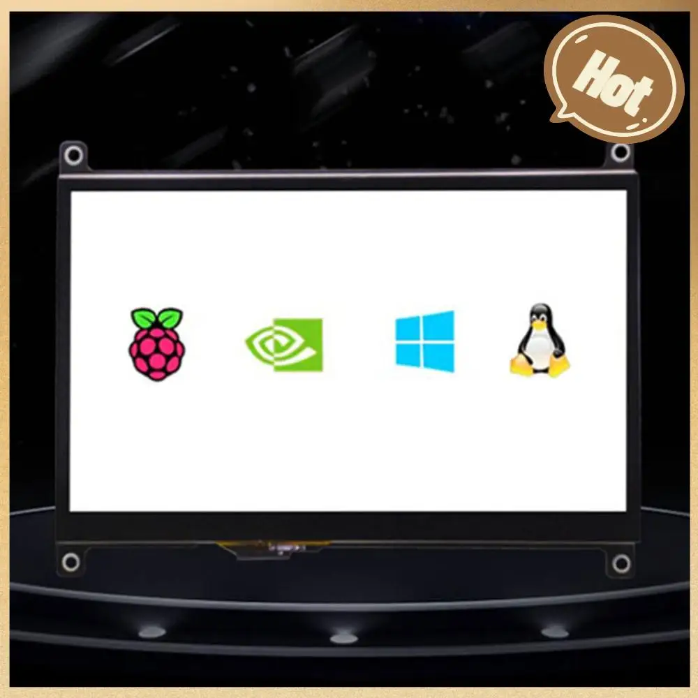 

7 Inch Touchscreen Monitor 1024×600 Resolution IPS Touch Screen LCD Portable Display HDMI-Compatible for Raspberry Pi